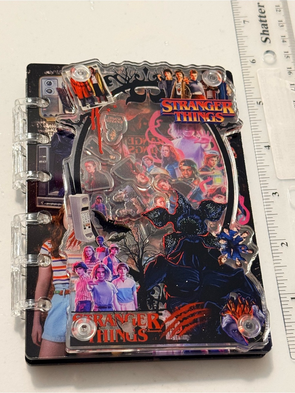 Acrylic Shaker Notebook - Stranger Things